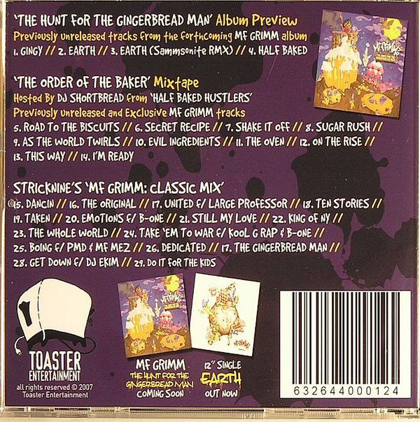 The Order Of The Baker : Gingerbread Man Mixtape by MF Grimm (CD